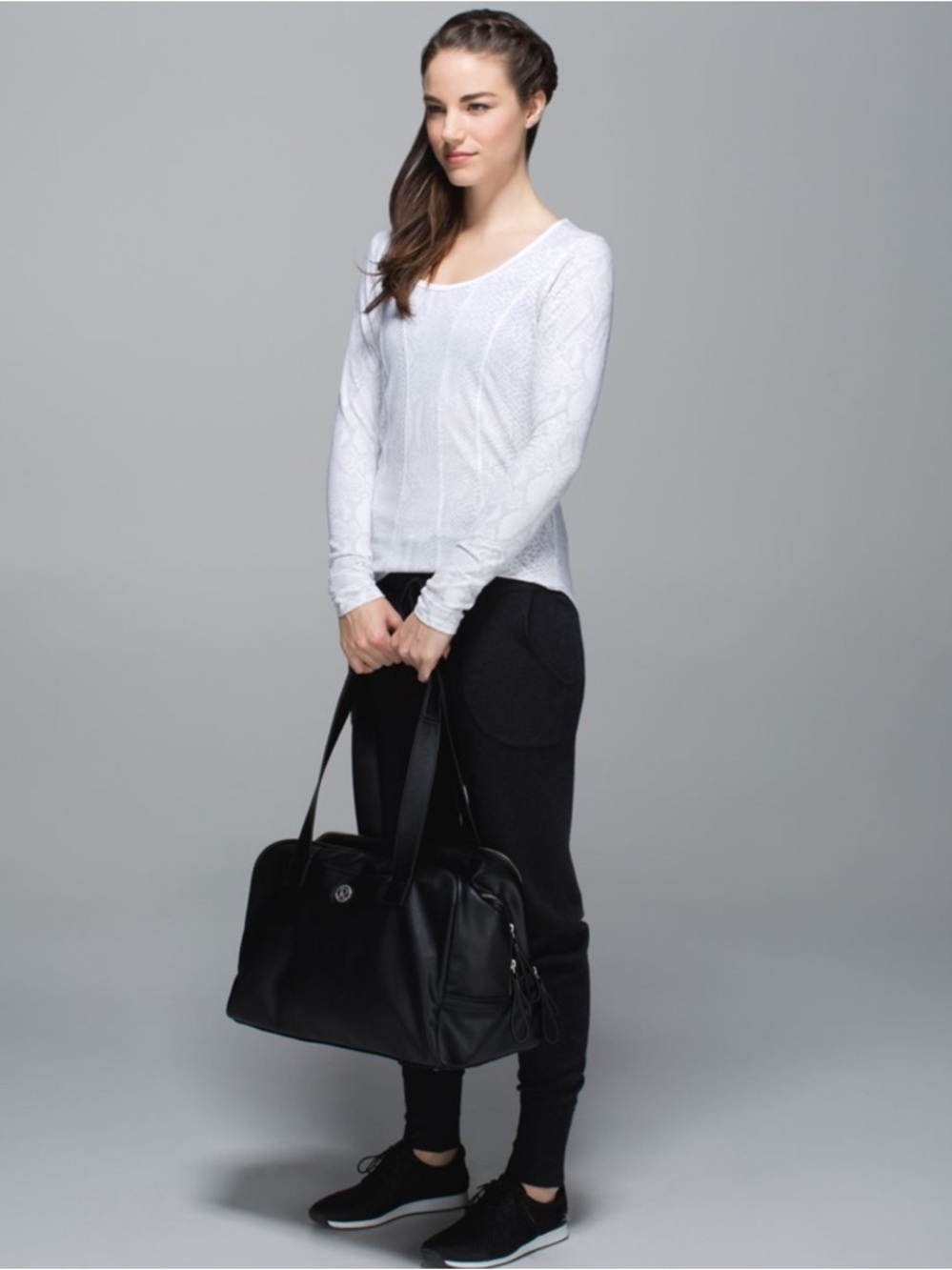 Lululemon Between the Lines Long Sleeve Scoop Neck Top in Snake Print Women sz M - Picture 2 of 13